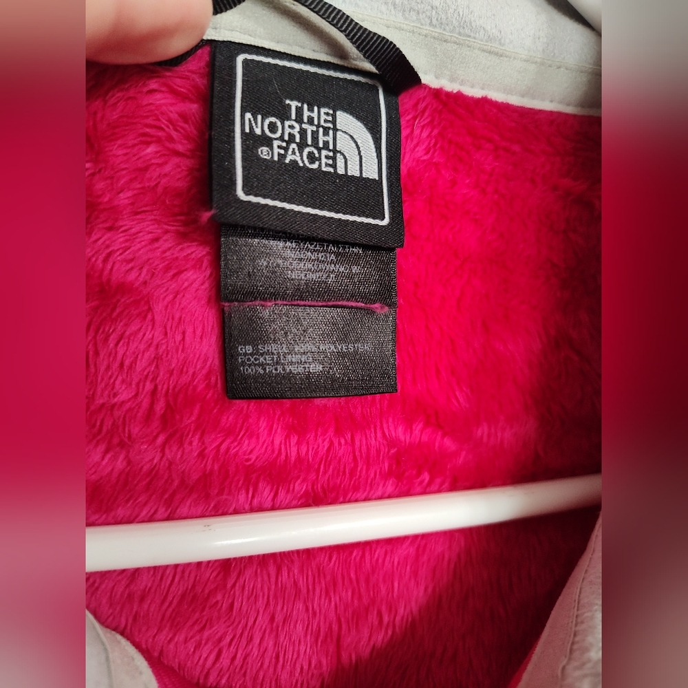 The North Face fleece jacket womens Size XL Pink Pullover 3/4 Zip Travel Cozy - Picture 3 of 5